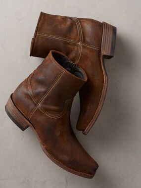 Men's Brown Walt Leather Boots 10 B